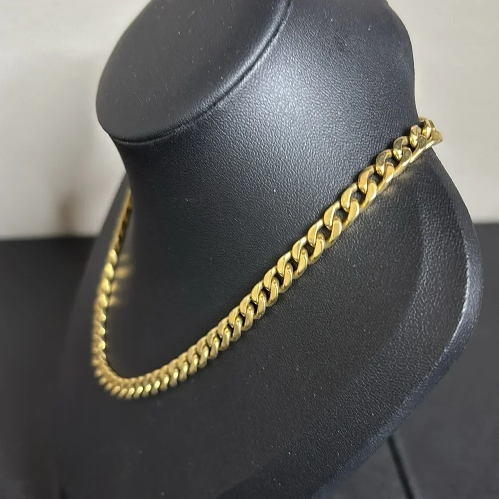 Brook & York Gigi Gold Tone Cuban Link Necklace